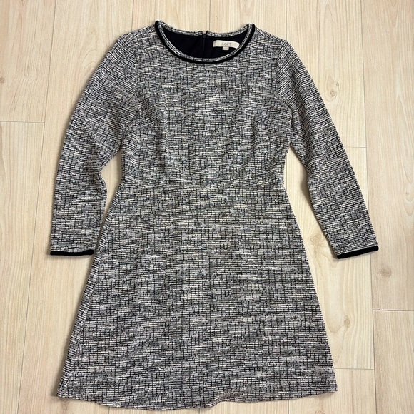 LOFT Dresses & Skirts - LOFT winter multicolored dress size 8